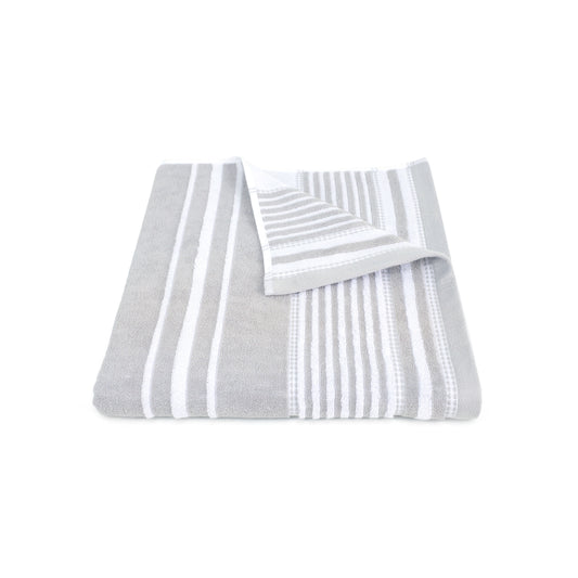 Martex Restore Batten Stripe Bath Towel, 30" x 56", Gray