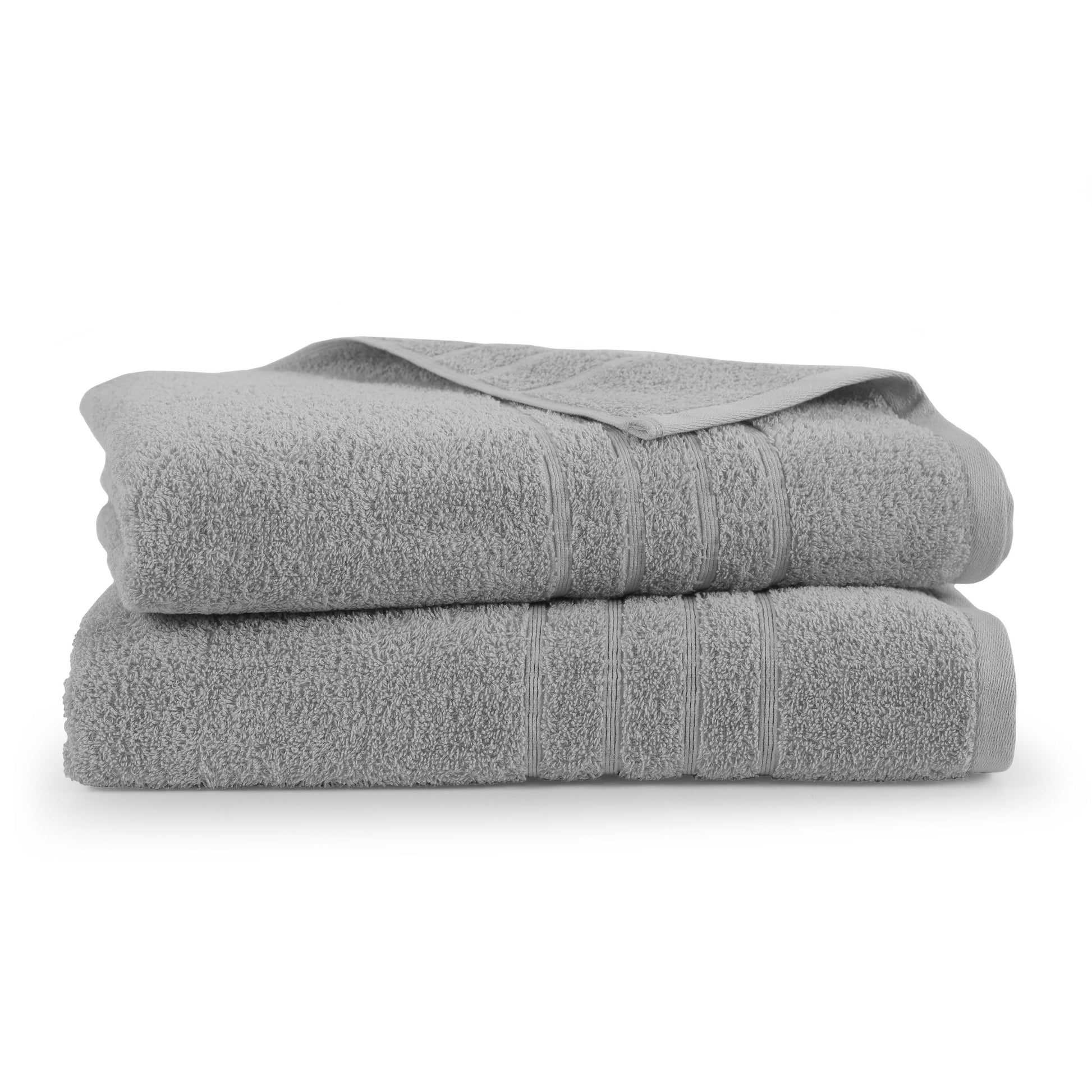 Martex 2-Pack Bath Sheet Set | 100% Cotton Extra Large 33" x 65" Towels | Monument Grey