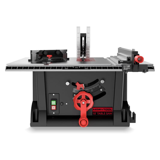 MarvTool 10-inch 15Amp Table Saw 45&90 Degree Cutting Range Lightweight Portable Saw
