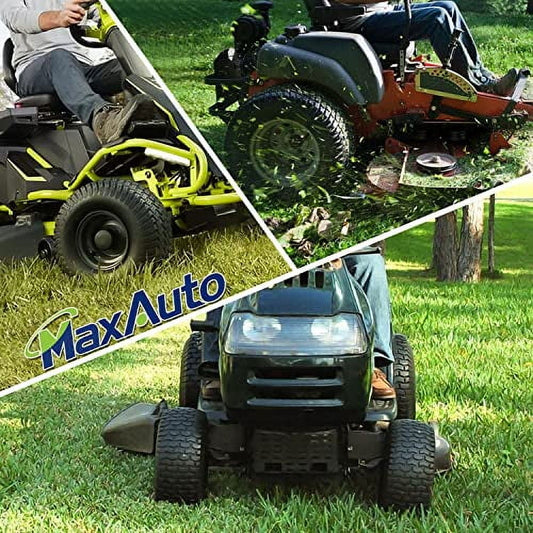 MaxAuto 2Pcs 13x5.00-6 Lawnmower Tire on Wheel, 13x5-6 Front Tire Assembly Replacement for Troy-Bilt/Toro Riding Mowers, 3" Centered Hub, 3/4" Bushing,300lbs Capacity,Pneumatic Tire w Tube&Air Filled