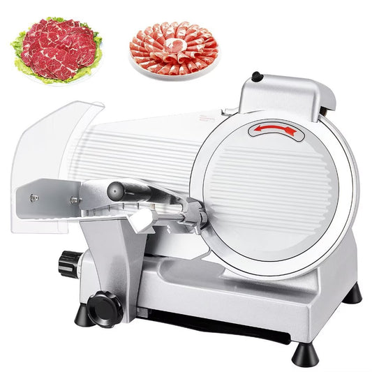 Meat Slicer, Electric Deli Food Slicer, Commercial Meat Slicer with Stainless Steel Removable Blade, for Home Use, Easy to Clean
