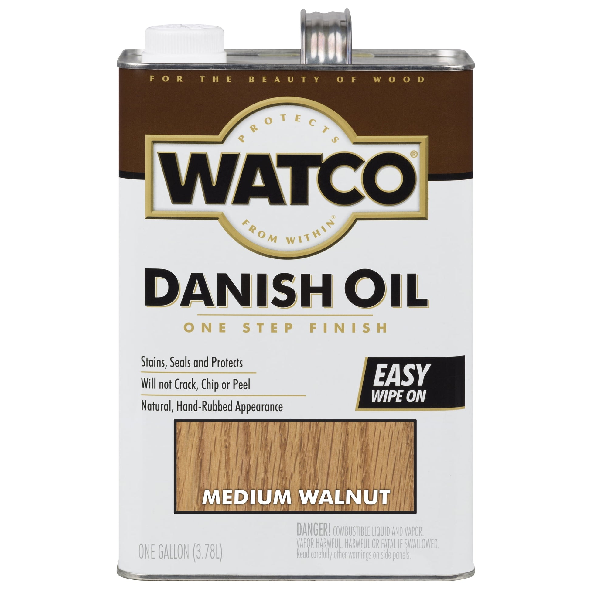 2 Pack, Medium Walnut (350 Voc), Watco Danish Oil - 65932, Gallon