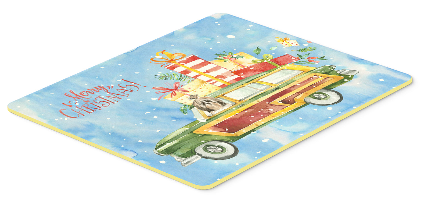 Merry Christmas Shih Tzu Kitchen or Bath Mat 24x36