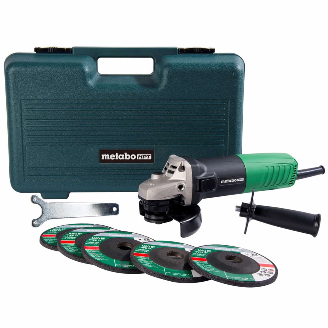 Metabo HPT 4-1/2-In Angle Grinder Tool, 6.2-Amp, G12SR4
