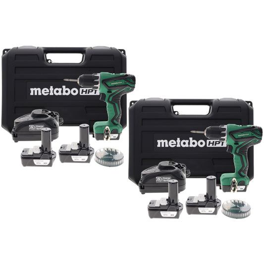 Metabo HPT DS10DFL2 10.8 - 12V Drill Driver Kit (2-Pack)