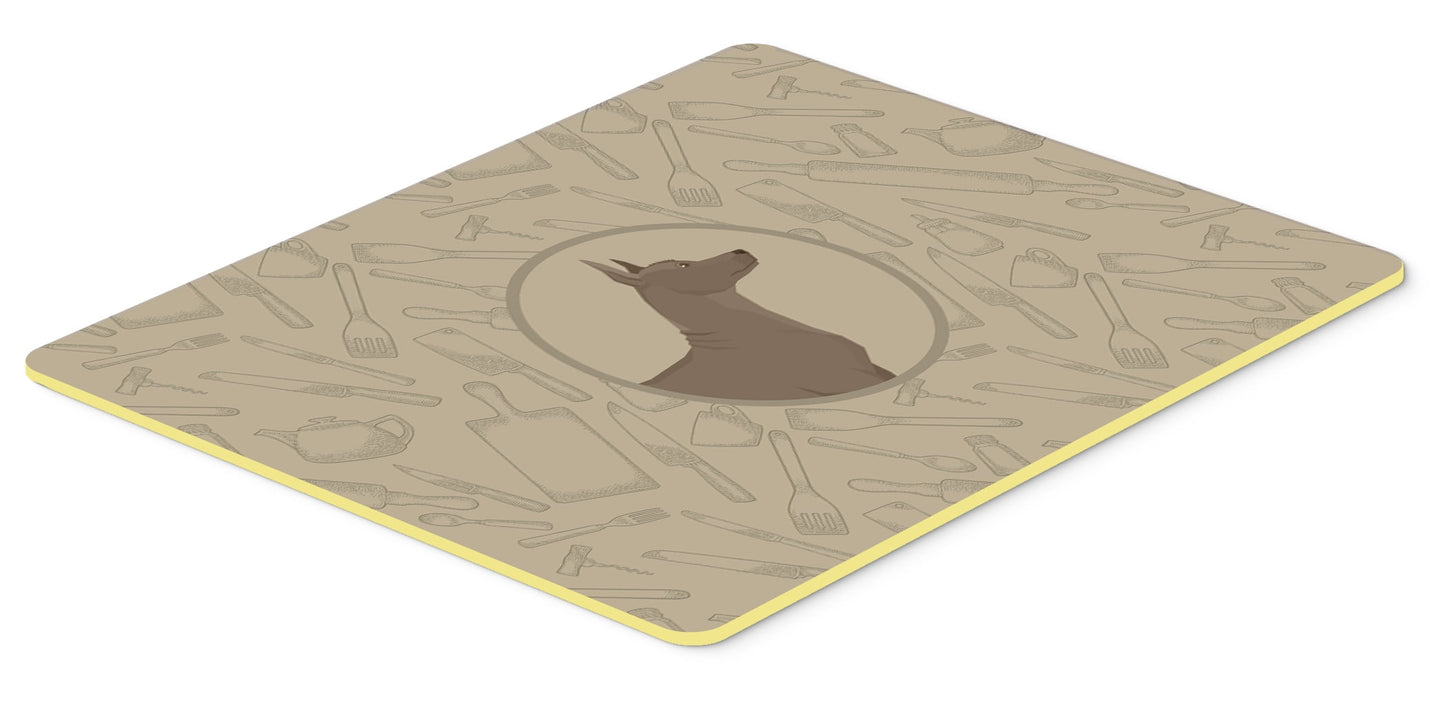 Mexican Hairless Dog Xolo In the Kitchen Kitchen or Bath Mat 24x36