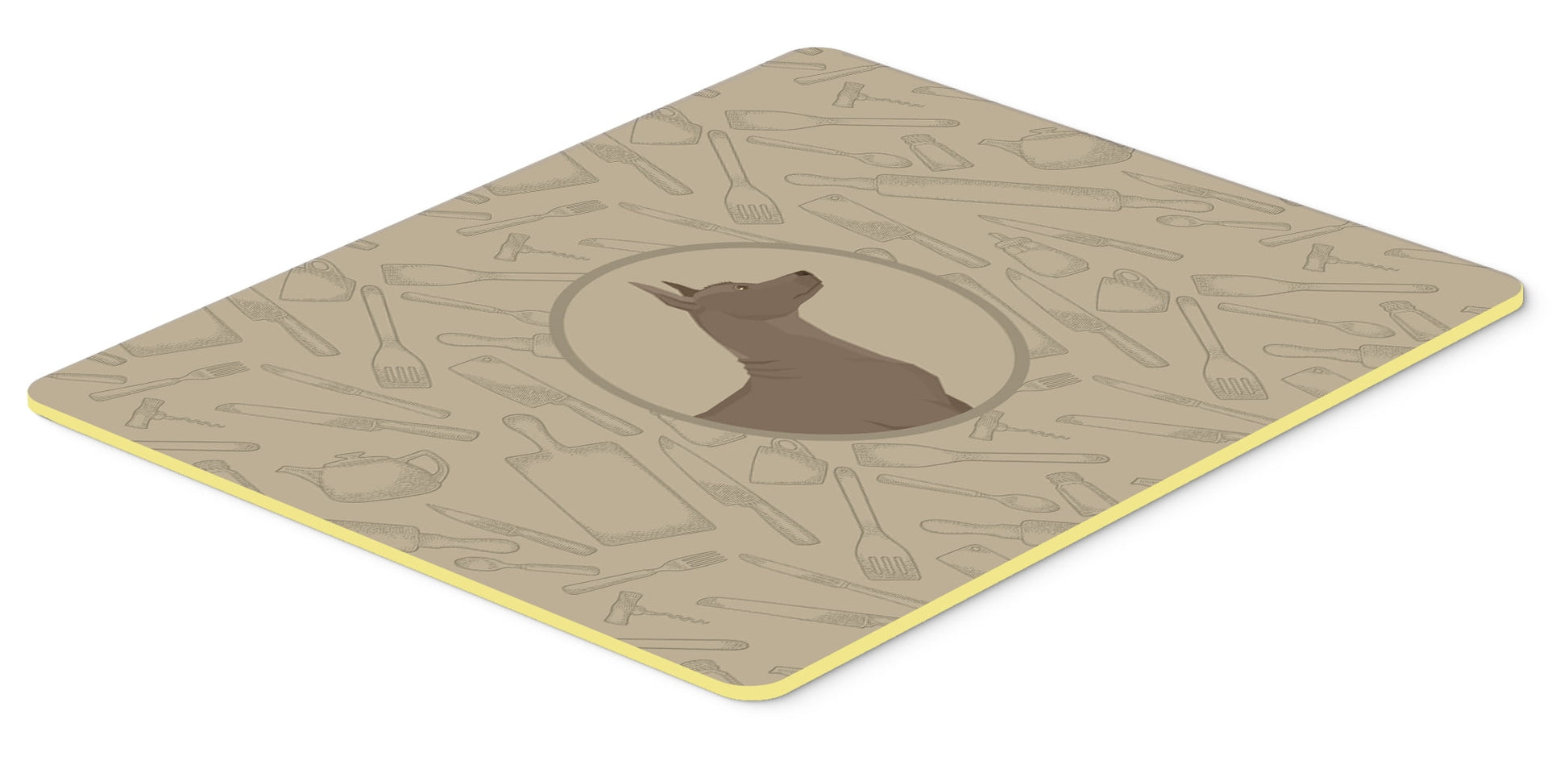 Mexican Hairless Dog Xolo In the Kitchen Kitchen or Bath Mat 24x36