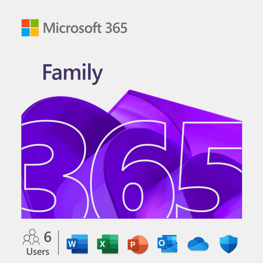 Microsoft 365 Family | 12-Month Subscription, up to 6 people | Premium Office apps | 1TB OneDrive cloud storage | PC/Mac Download