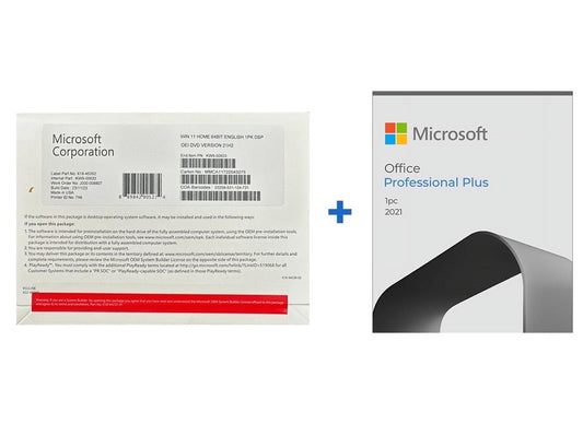 Microsoft Windows 11 Home with Office 2021 Pro Plus (USB) – 1 User | Computer Software