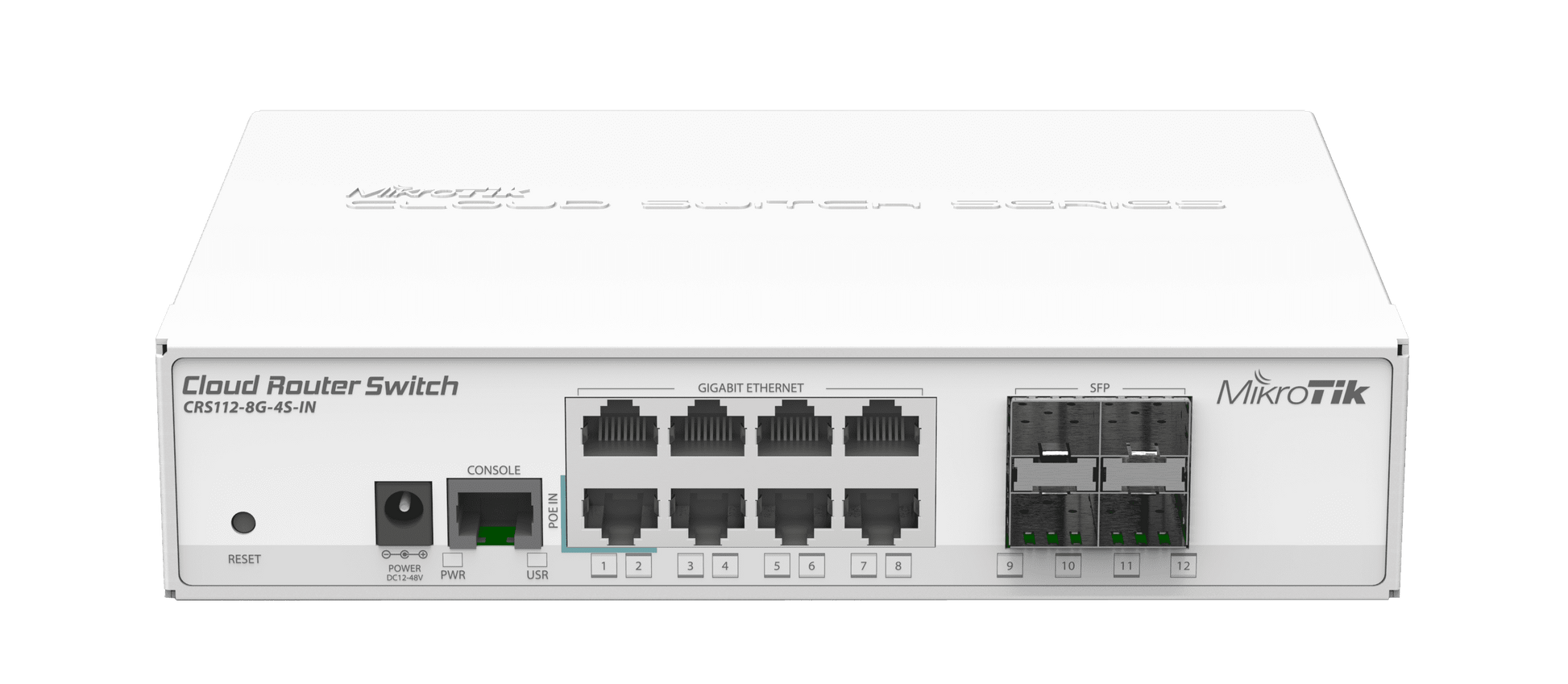 MikroTik Ethernet Smart Switch CRS112-8G-4S-IN 8 Ports Gigabit 4 SFP Cloud