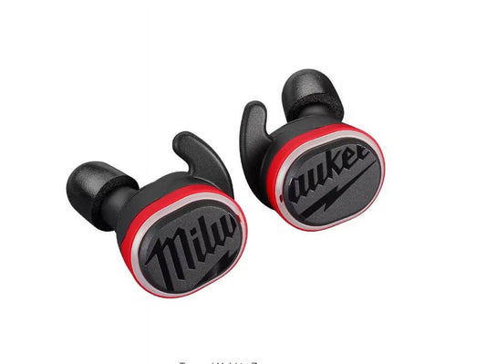 Milwaukee 2191-21 Bluetooth In-Ear Earbud with Charging Case, Red