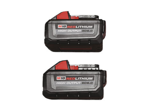 Milwaukee 48-11-1862 M18 REDLITHIUM HIGH OUTPUT XC 6.0Ah Battery Pack (2pc)