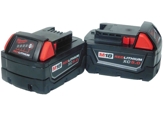 Milwaukee M18 Lithium-Ion 18V 5Ah Extended Capacity Battery 48-11-1852