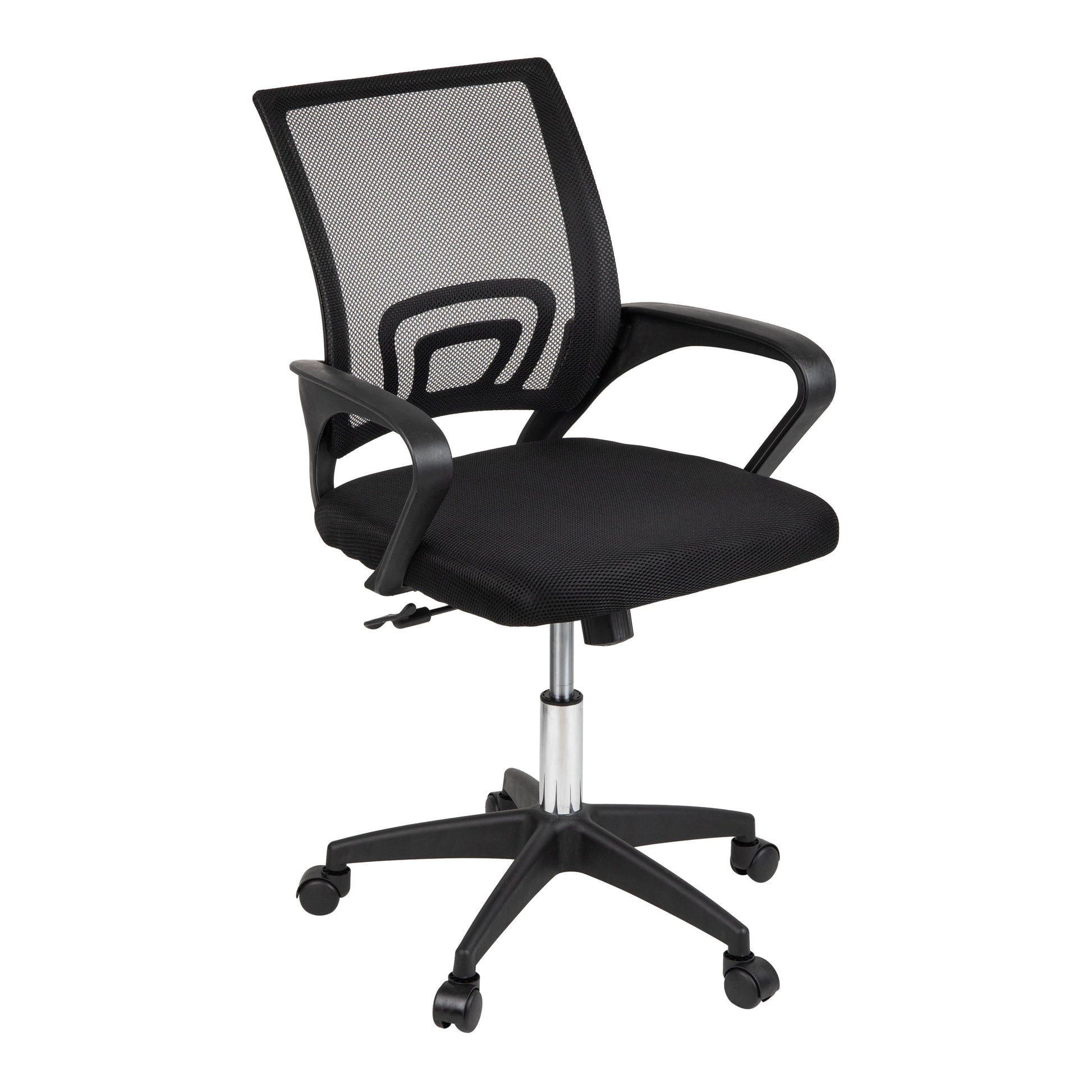 Mind Reader Swivel Office Chair with Wheels, Height Adjustable, Desk Chair, Office, 23"L x 21"W x 34.25-38"H