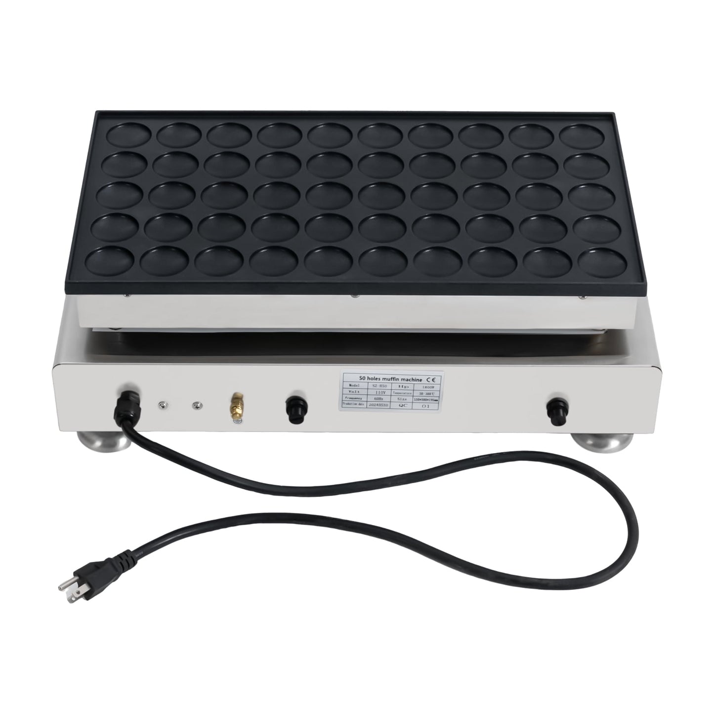 Mini Dutch Pancake Maker Waffle Pancakes Baker, Commercial, Non-Stick Surface