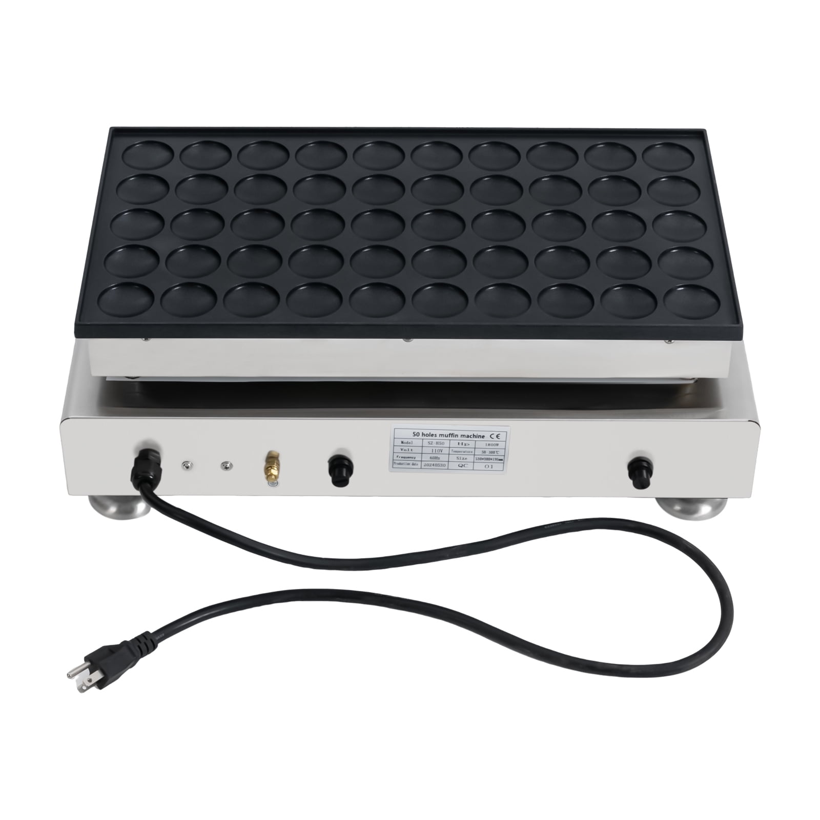 Mini Dutch Pancake Maker Waffle Pancakes Baker, Commercial, Non-Stick Surface