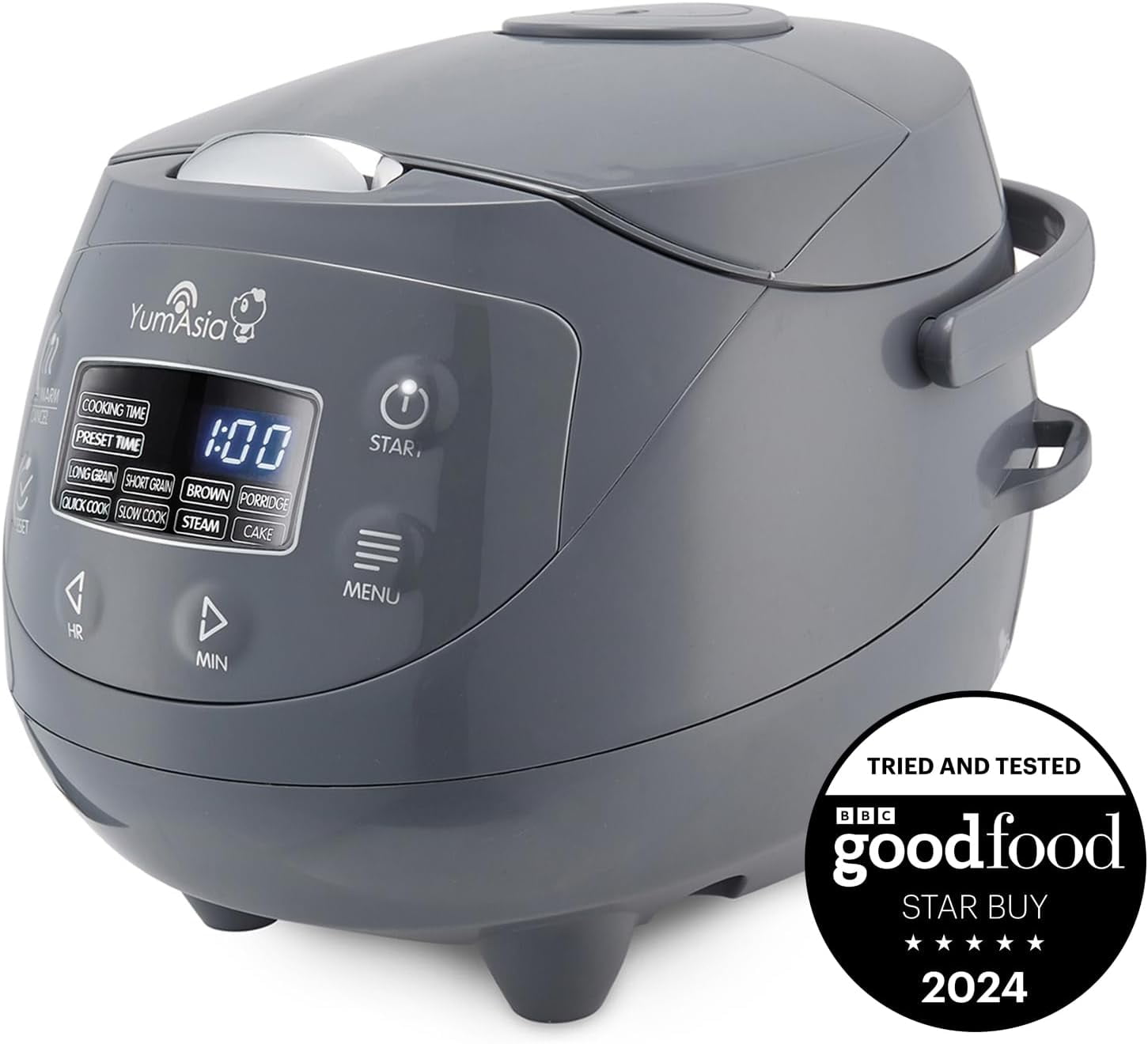 Mini Rice Cooker With Ninja Ceramic Bowl and Advanced Fuzzy Logic, 3.5 cup, 0.63 litre, 4 Rice Cooking Functions, 4 Multicooker functions, Digital LED display