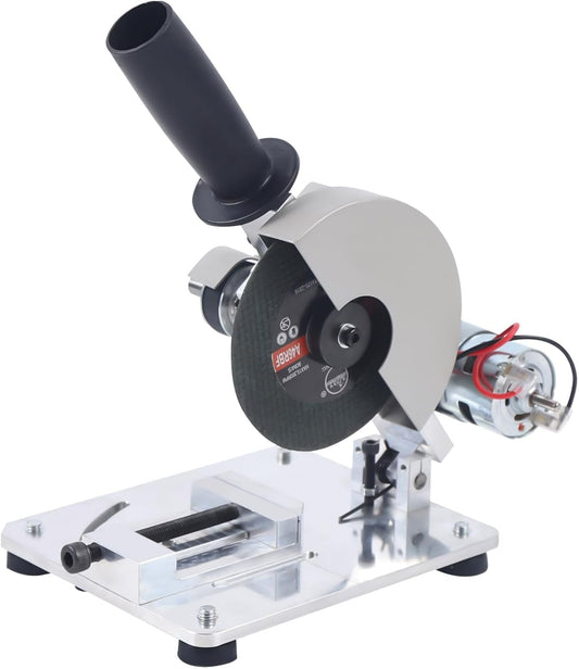 Mini Table Saw,4" 0-45° Miter Saw,Portable Small Hobby Chop Saw Cutting Machine，for Soft metal, Thin Stainless Steel Sheet and Iron Sheet, Wood