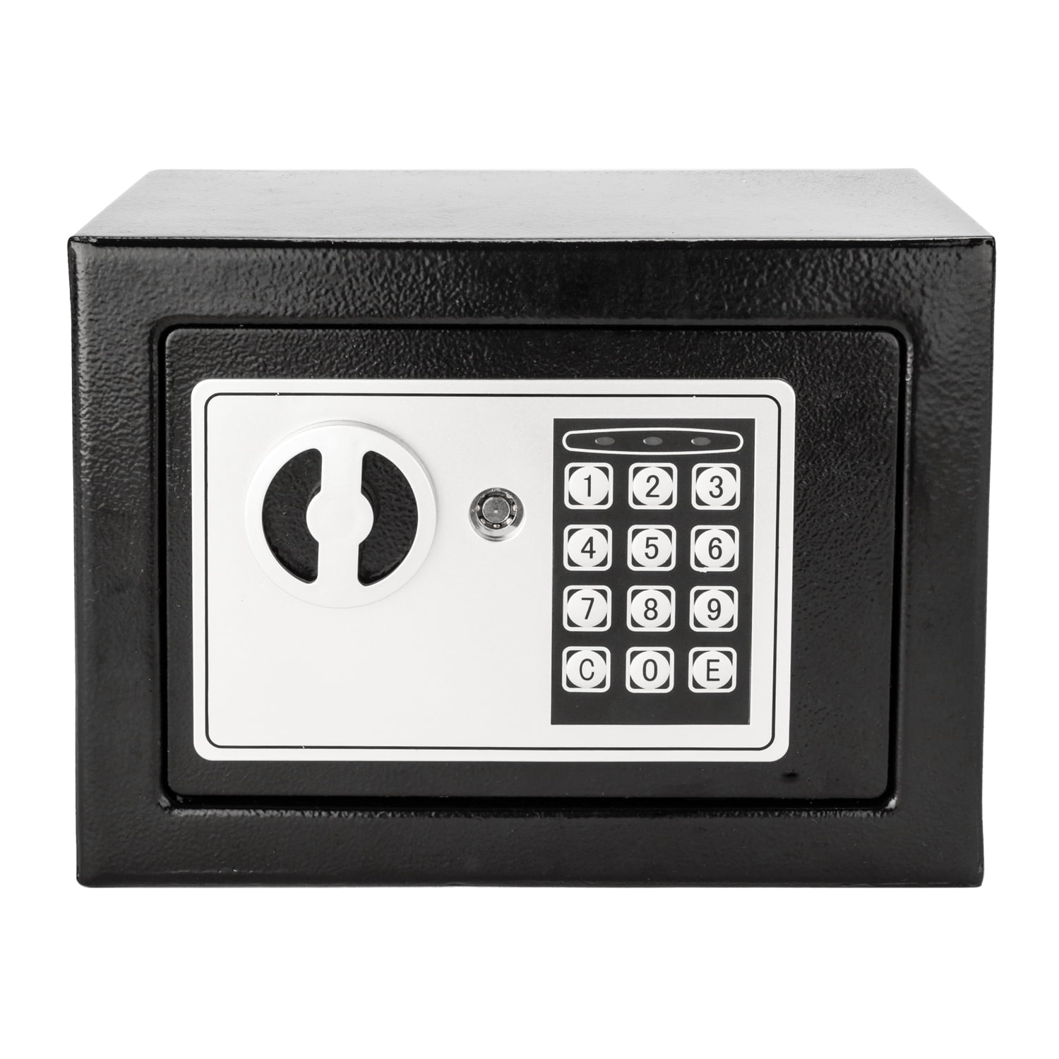 Mini Wall-in Style Electronic Code Metal Steel Box Safe Case 17EF, Black