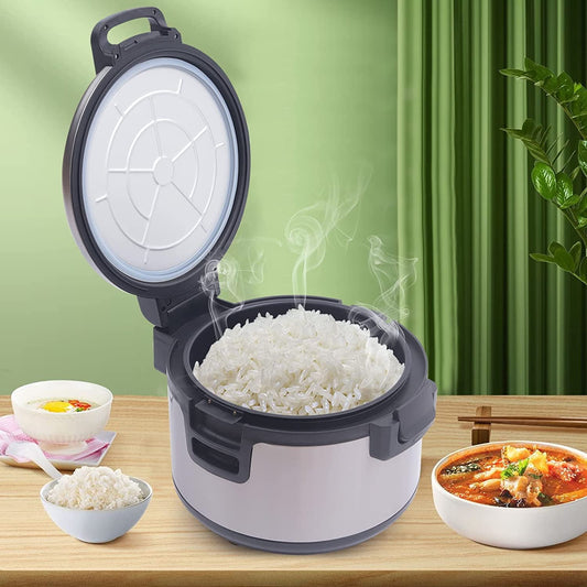 Miumaeov 19L 20QT Electric Rice Warmer Cooker Stainless Steel Non-Stick Insert Pot