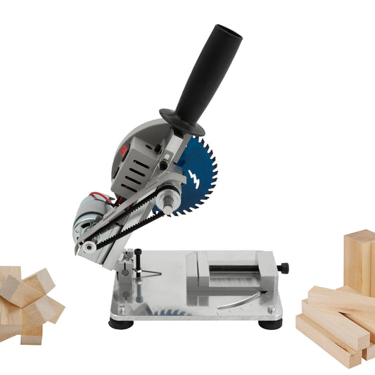 Miumaeov Mini Table Saw 4" 0-45° Miter Saw Portable Small Hobby Chop Saw Wood Soft Metal Plastic Cutting Machine Benchtop Cut-Off Miter Saw