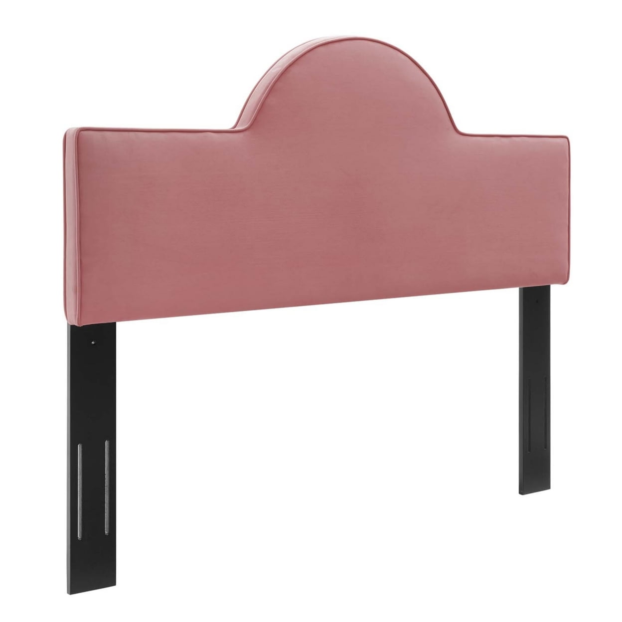 Modway Dawn Twin Modern Performance Velvet Headboard in Dusty Rose
