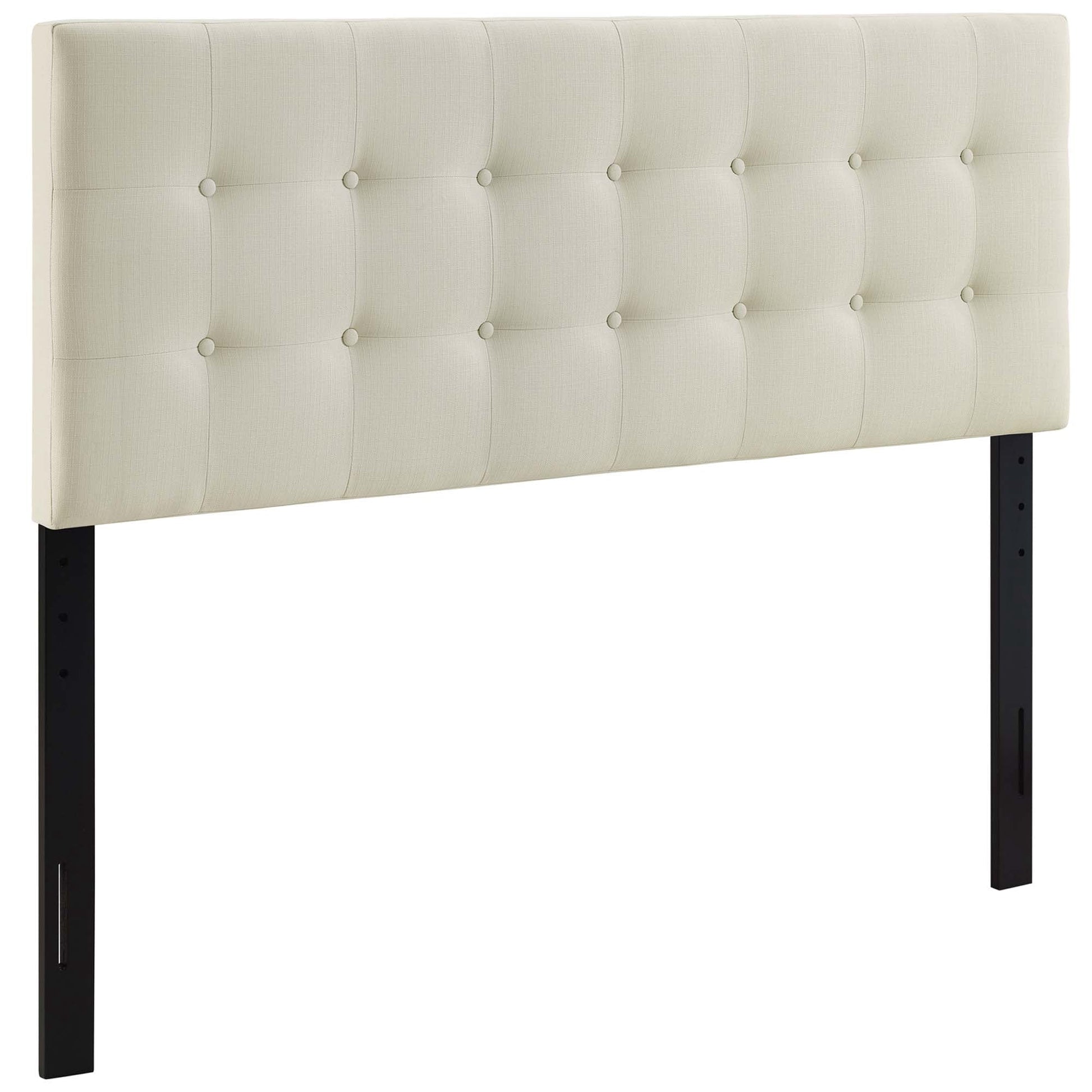 Modway Emily Full Upholstered Polyester Fabric Headboard in Ivory