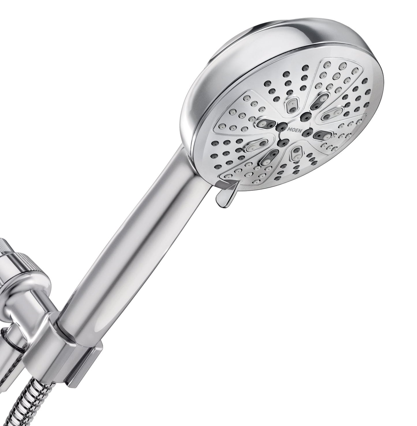 Moen Hydro Energetix Chrome Detachable 7-Function Handheld Shower Head, 200H0