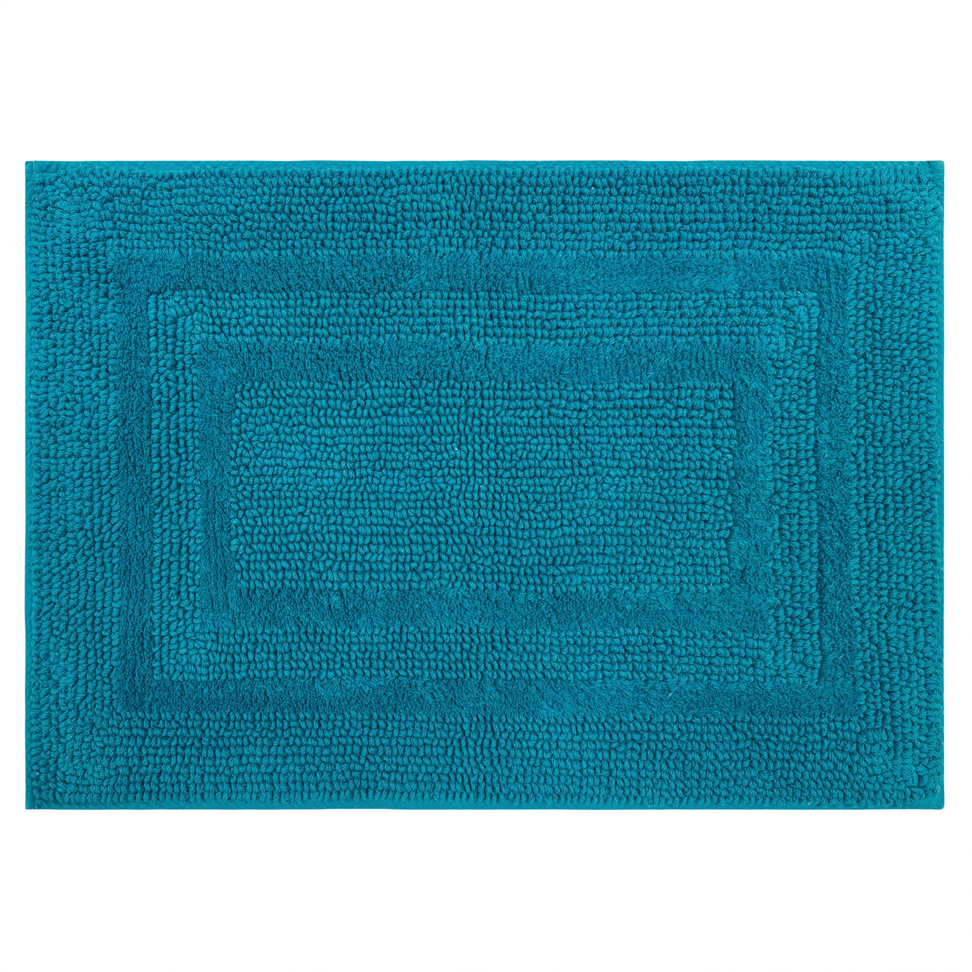Mohawk Cotton Bath Mat Soft Absorbent Quick Dry Machine Washable Bathroom Mat, Teal, 27" x 45"
