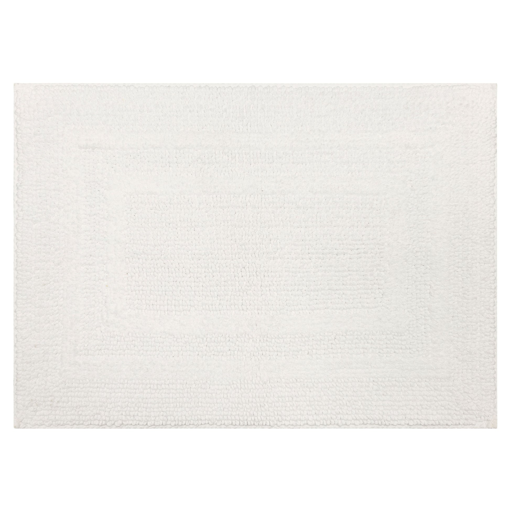 Mohawk Cotton Bath Mat Soft Absorbent Quick Dry Machine Washable Bathroom Mat, White, 17" x 24"