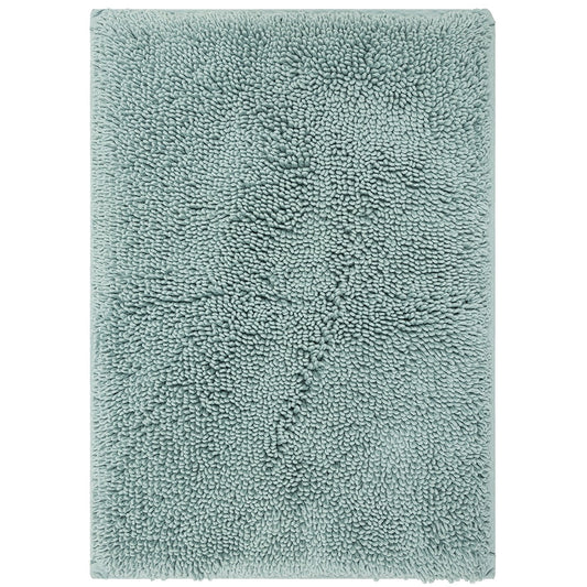 Mohawk Home Classic Cotton Plush Stain/Fade Resistant Non-Slip Washable Bath Mat, Glacier, 1' 5" X 2'