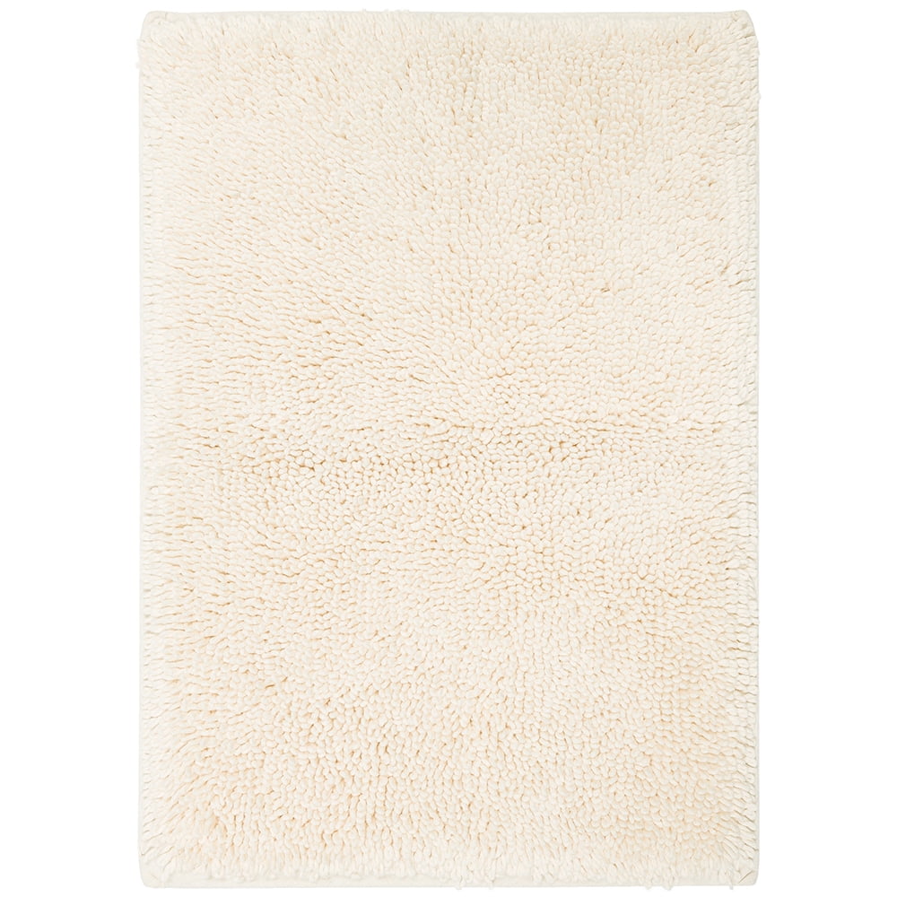 Mohawk Home Classic Cotton Plush Stain/Fade Resistant Non-Slip Washable Bath Mat, Parchment, 1' 9" X 2' 10"