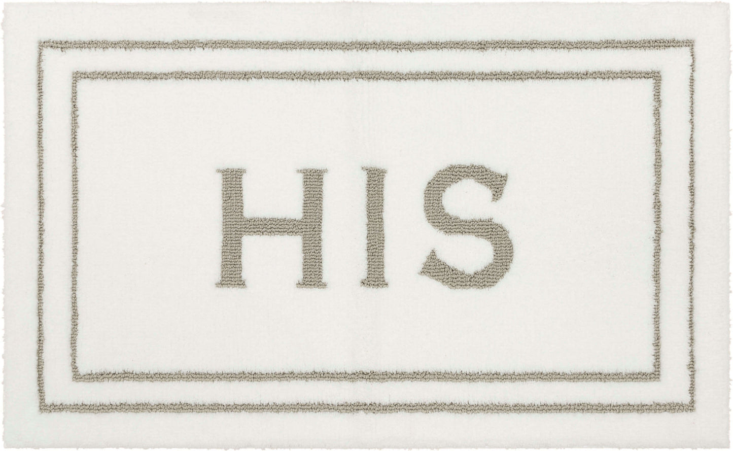 Mohawk Home His Knitted Plush Pile Washable Polyester Non-Slip Bath Mat, Gray, 2' x 3'4"