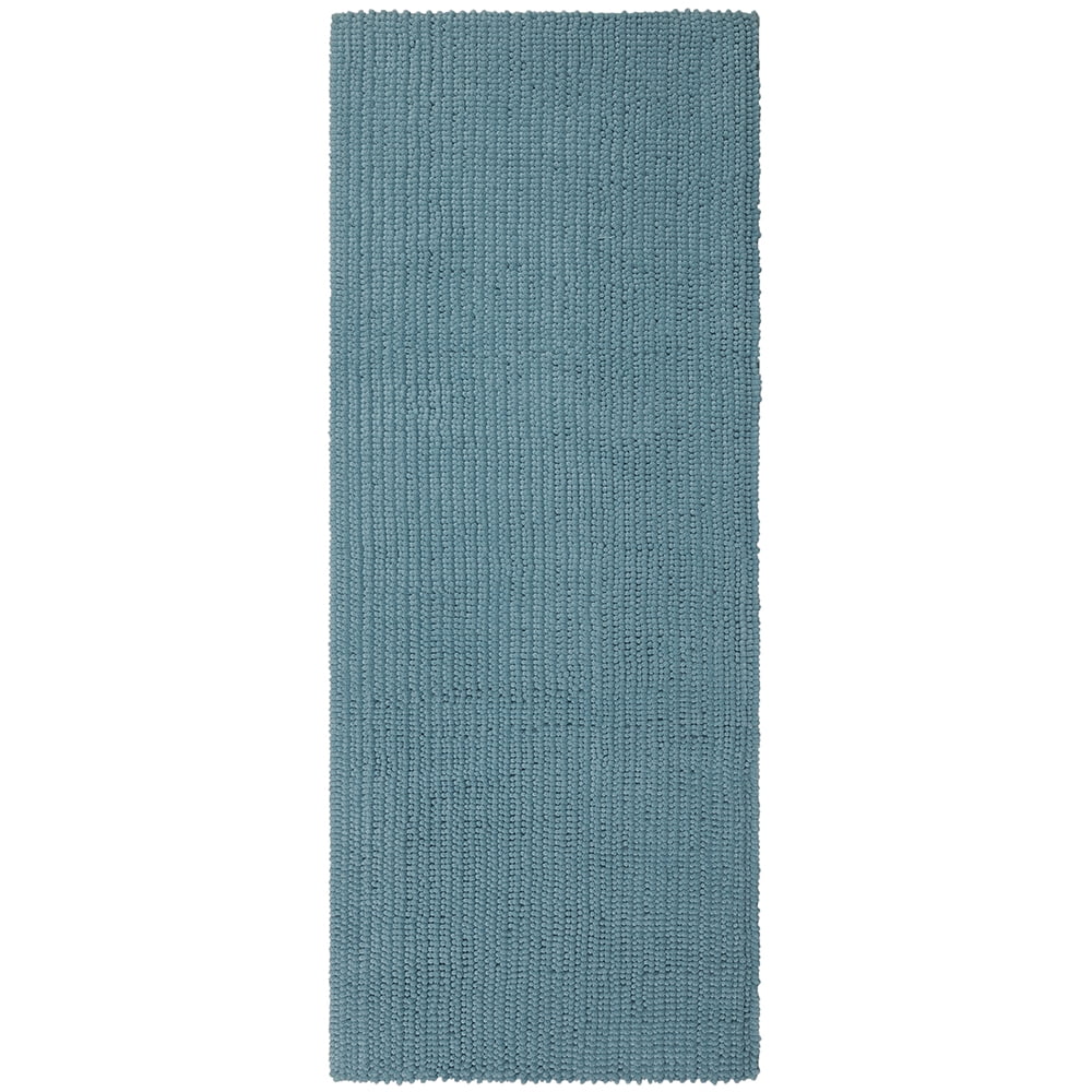 Mohawk Home Homespun Plush Fade/Stain Resistant Non-Slip Machine Washable Bath Rug, Glacier, 2' x 5'