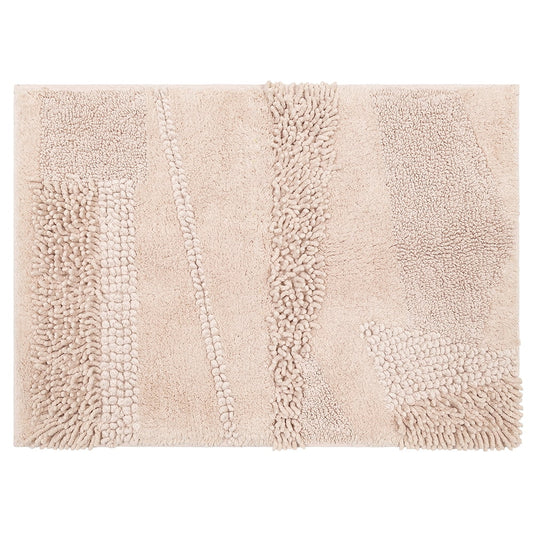 Mohawk Home Plush Cotton Fade/Stain Resistant Non-slip Machine Washable Bath Mat, Blush, 2' x 5'