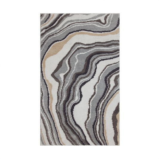 Mohawk Home Serpentine Bath Mat, Dove, 2' 3" x 3' 9"