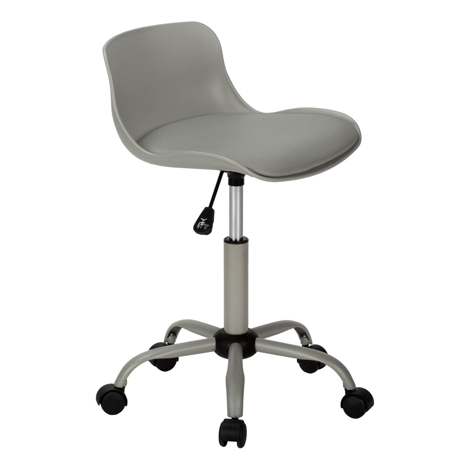 Monarch Specialties Office Chair, Swivel, Ergonomic, Work, Juvenile, Grey Leather Look