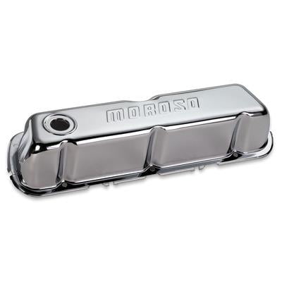 Moroso 68202, Chrome B/E Valve Covers Sbf Tall W/O Baffle Performance