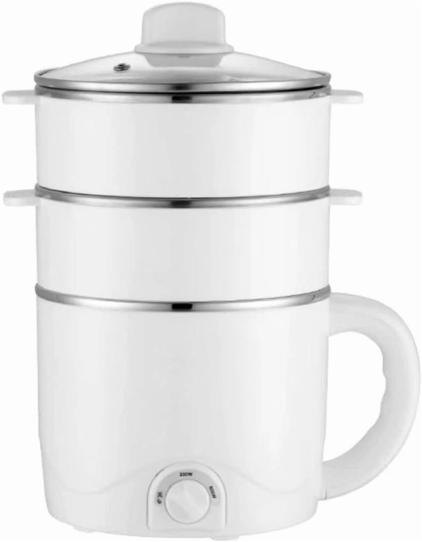 Multi Electric Hot Pot Mini Rice Cooker with Temperature Control, Suitable for Cooking Noodles, Eggs, Pasta, Soup, and Oatmeal, Non-Stick Pan