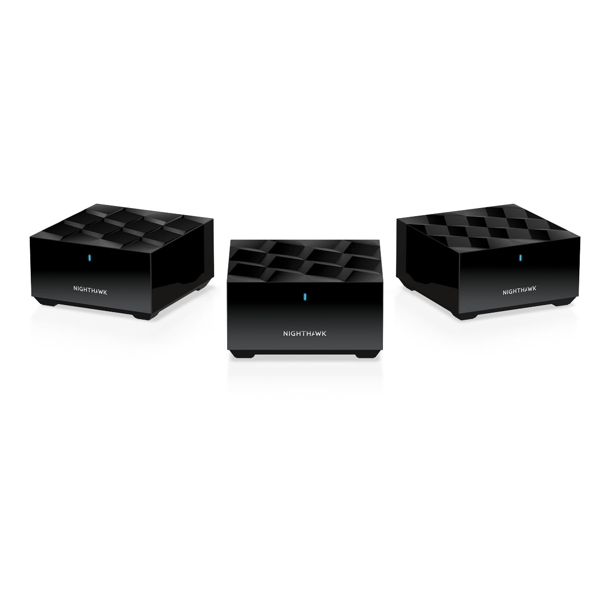 NETGEAR - Nighthawk AX1800 Mesh WiFi 6 System with Router + 2 Satellite Extenders and 90 days of NETGEAR Armor included, 1.8Gbps (MK63S)