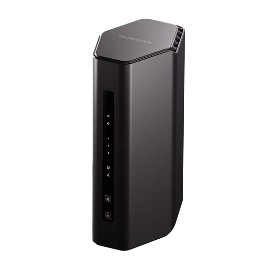 NETGEAR Nighthawk Dual-Band WiFi 7 Router (RS140) – Security Features, BE5000 Wireless Speed (up to 5.0 Gbps) – Covers up to 2,250 sq. ft., 80 Devices - 2.5 Gig Internet Port