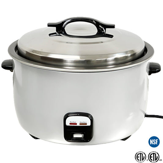 NSF Commercial Rice Cooker Warmer 30 Cup Uncooked Rice, 120V Rice Cooker 1550W