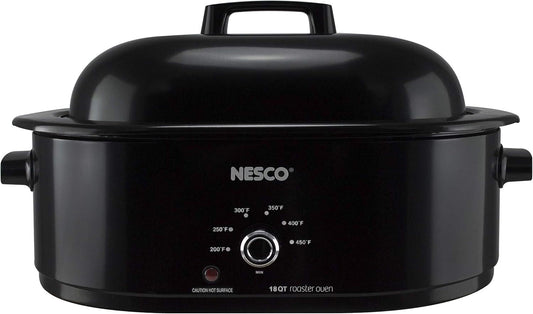 Nesco MWR18-13, Roaster Oven, 18 Quarts, Black