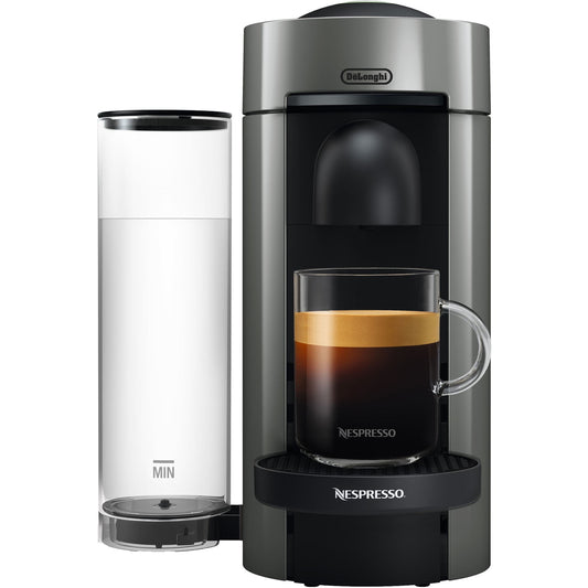 Nespresso New Vertuo Plus Coffee and Espresso Machine by De'Longhi, Gray, Single-Serve Brewers