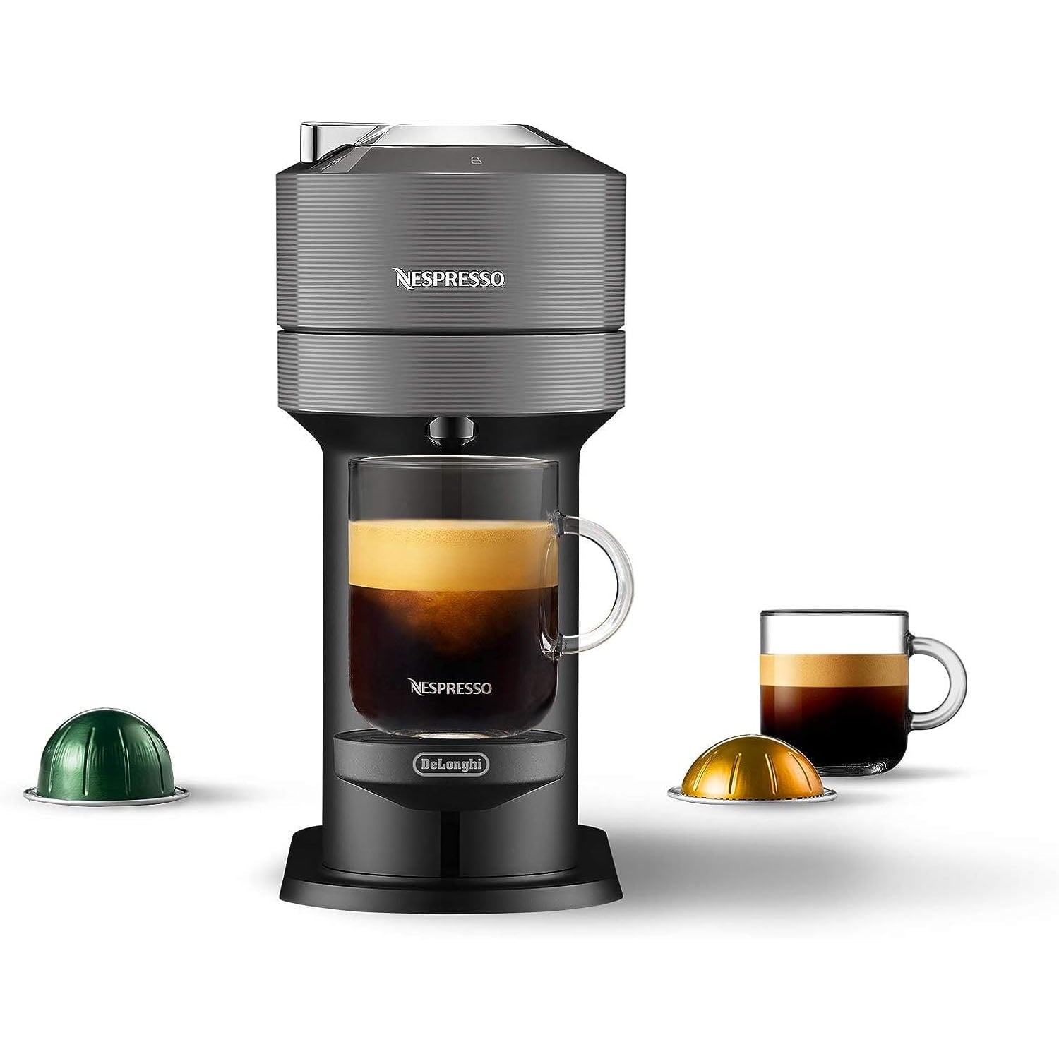Restored Nespresso Vertuo Next Espresso and Coffee Maker by DeLonghi, Dark Grey (Refurbished)