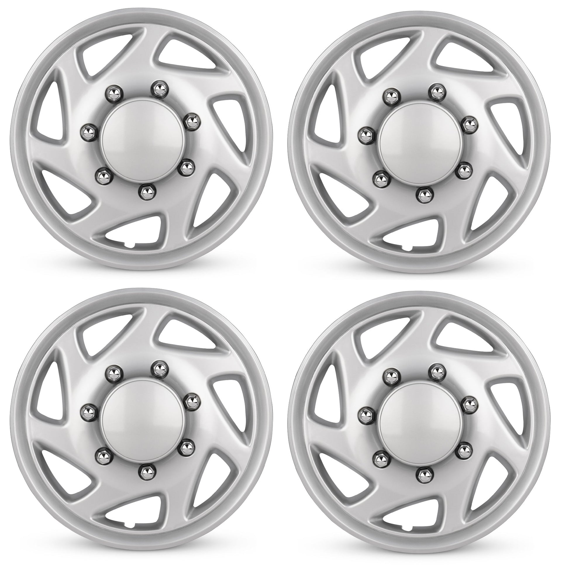 New 16 Inch Hubcaps For 1995-2011 Ford F350 - Set of 4 Silver - Wheel Covers