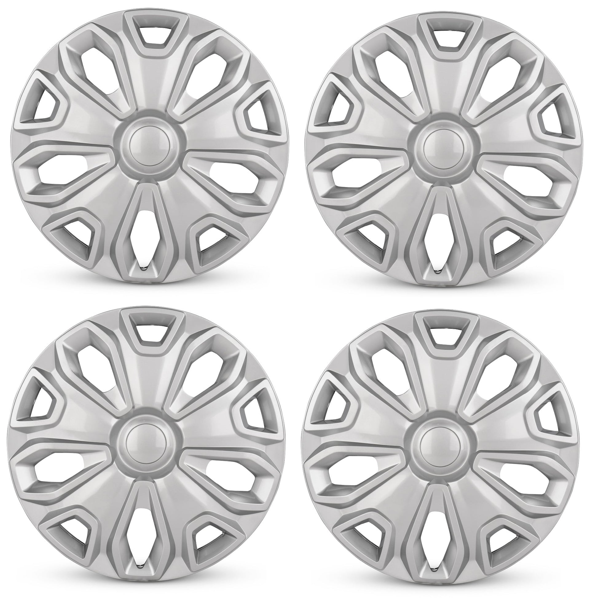 New 16 Inch Hubcaps For 2022-2023 Ford E-Transit - Set of 4 Silver - Wheel Covers