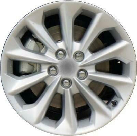 New 16"x7" Alloy Wheel Rim for 2020-2021 Toyota Corolla 10 Spoke Painted Silver