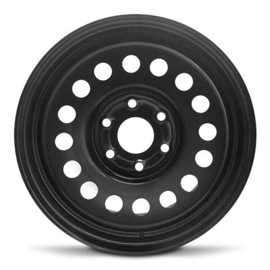 New 17x7.5 inch Wheel for GMC Sierra Denali 1500 2011-2018 Black Painted Steel Rim
