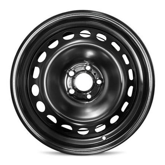 New 17x7.5 inch Wheel for Ford Fusion 19-20 Black Painted Steel Rim